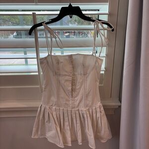 White edikted mini dress